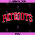 Patriots Varsity Letter Logo PNG, Vintage Sports Team Text Design PNG
