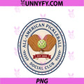 Vintage Pickleball Club PNG, Paddle Graphic PNG