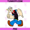 Vintage Pop Eye PNG, Cartoon Thumbs Up PNG