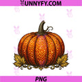 Vintage Pumpkin Autumn Sparkle for PNG, Thanksgiving Halloween PNG