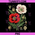 Vintage Red Poppy Flower PNG, Memorial Day PNG