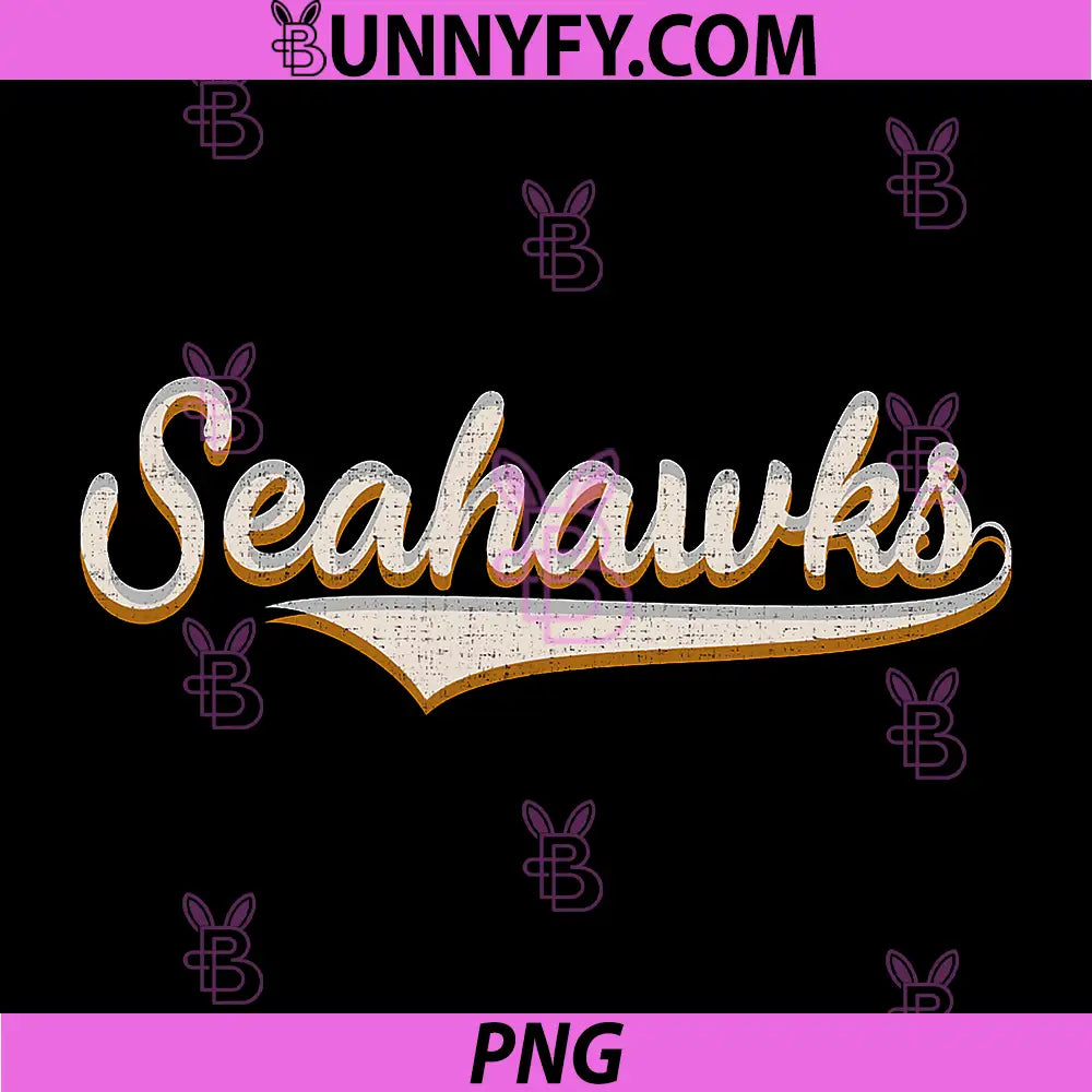 Vintage Seahawks PNG, High School Spirit PNG, Go Seahawks Love PNG