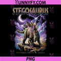 Vintage Stegosaurus 90s PNG, Bootleg Dinosaur Prehistoric Dino PNG