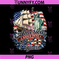 Vintage Tall Ship Statue of Liberty PNG, America 250th Anniversar PNG
