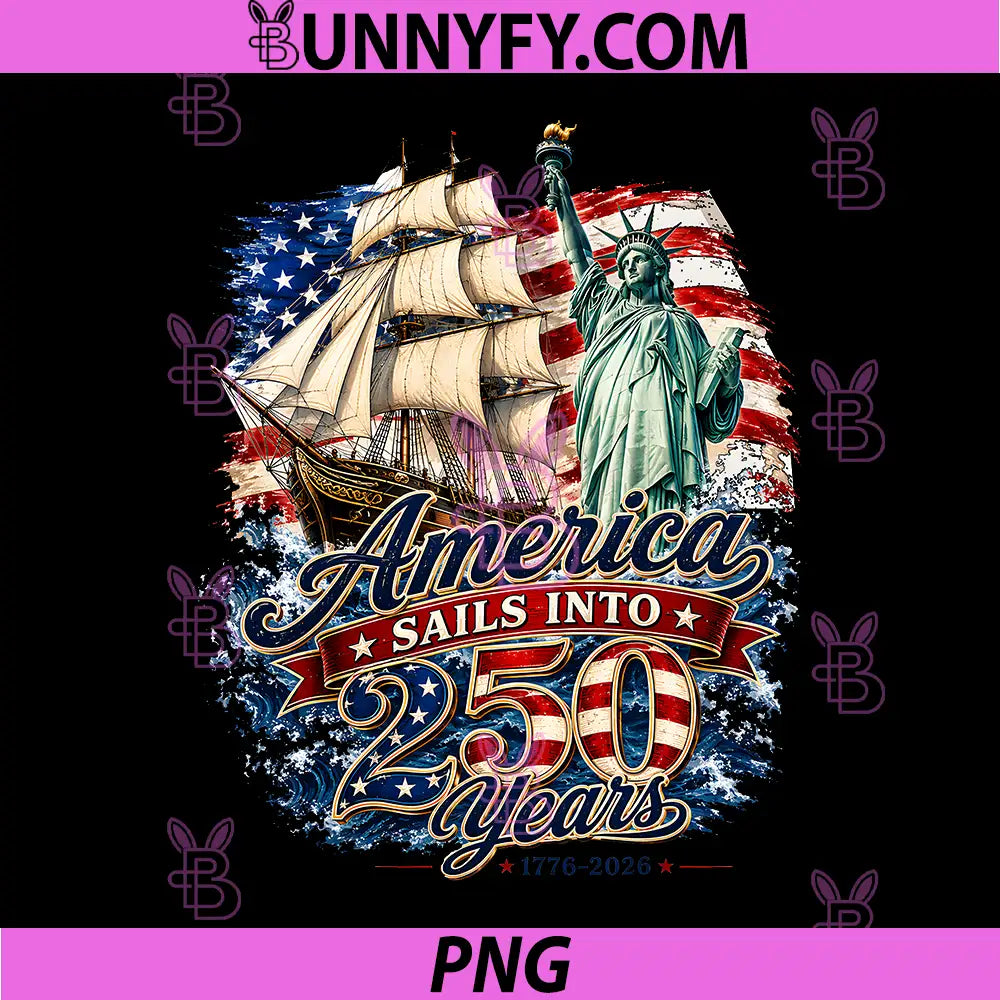 Vintage Tall Ship Statue of Liberty PNG, America 250th Anniversar PNG