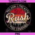 Vintage The Men The Myth Rush Legends PNG
