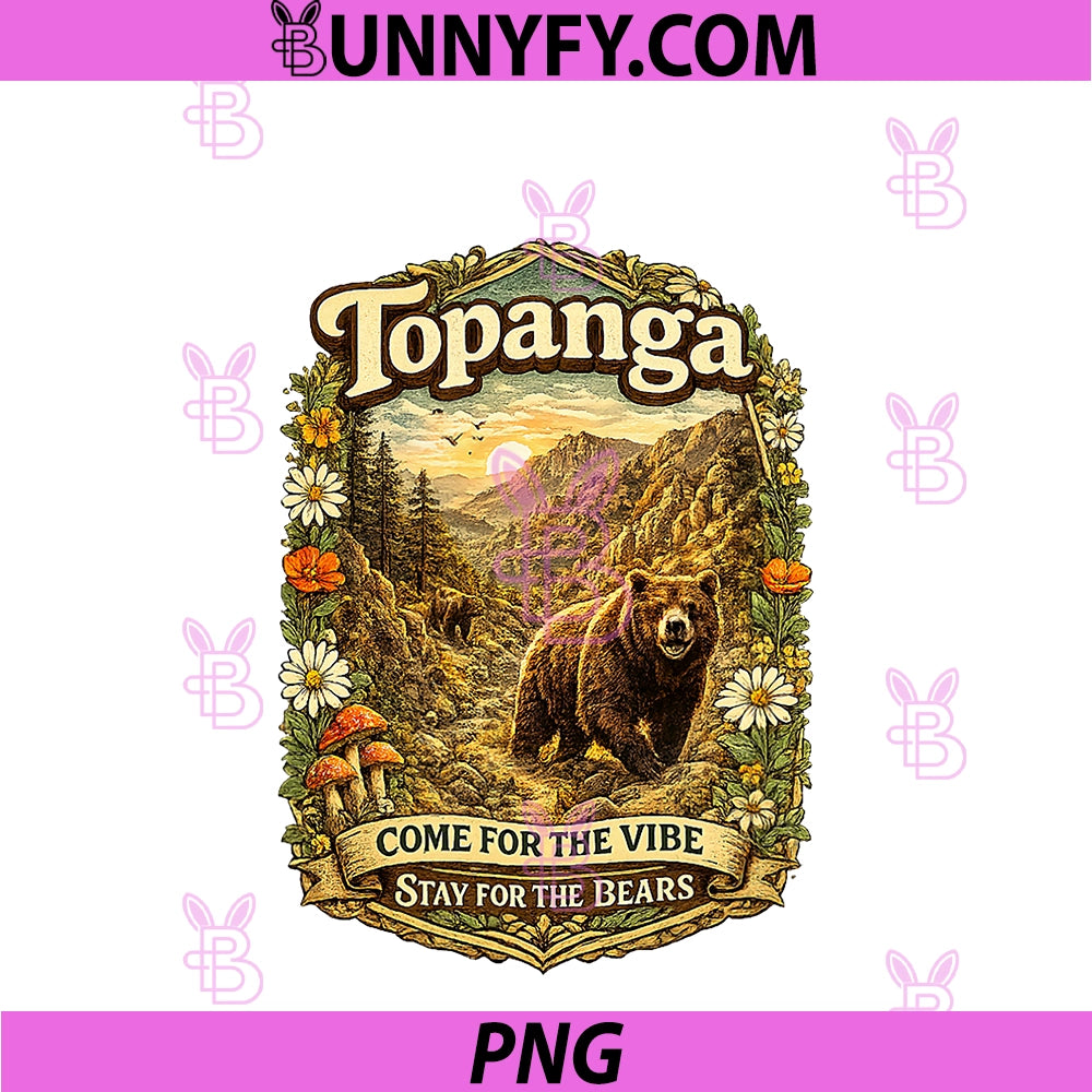 Vintage Topanga PNG, Canyon Bear Family 90290 Bohemian Style PNG