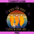 Vintage Walk For Peace PNG, Aloka Dog, Monks Dog Lovers PNG