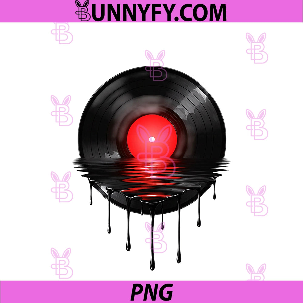 Vinyl Record Melting Retro PNG, Music Genres Lp Art Rock Pop PNG