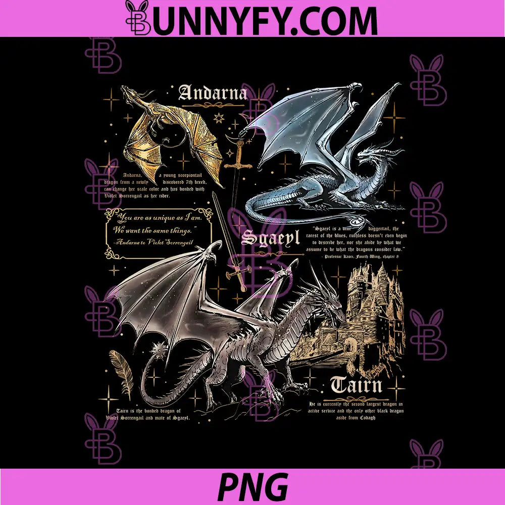 Andarna Sgaeyl Tairn Dragon Illustration PNG, Fourth Wing Dragon Art PNG