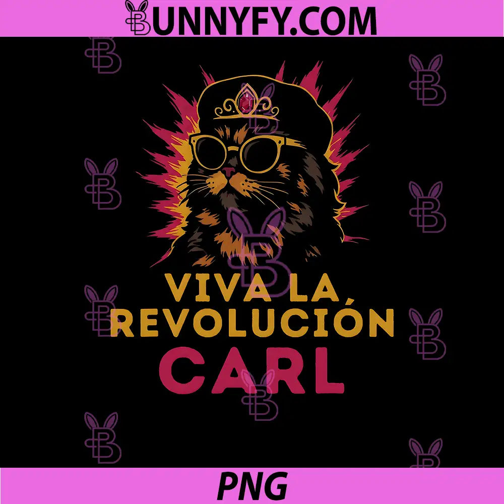 Viva La Revolucion Carl PNG, Funny Cat PNG