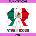 Viva Mexico Independence Day Mexican Flag PNG, Coquette Bow Girls PNG