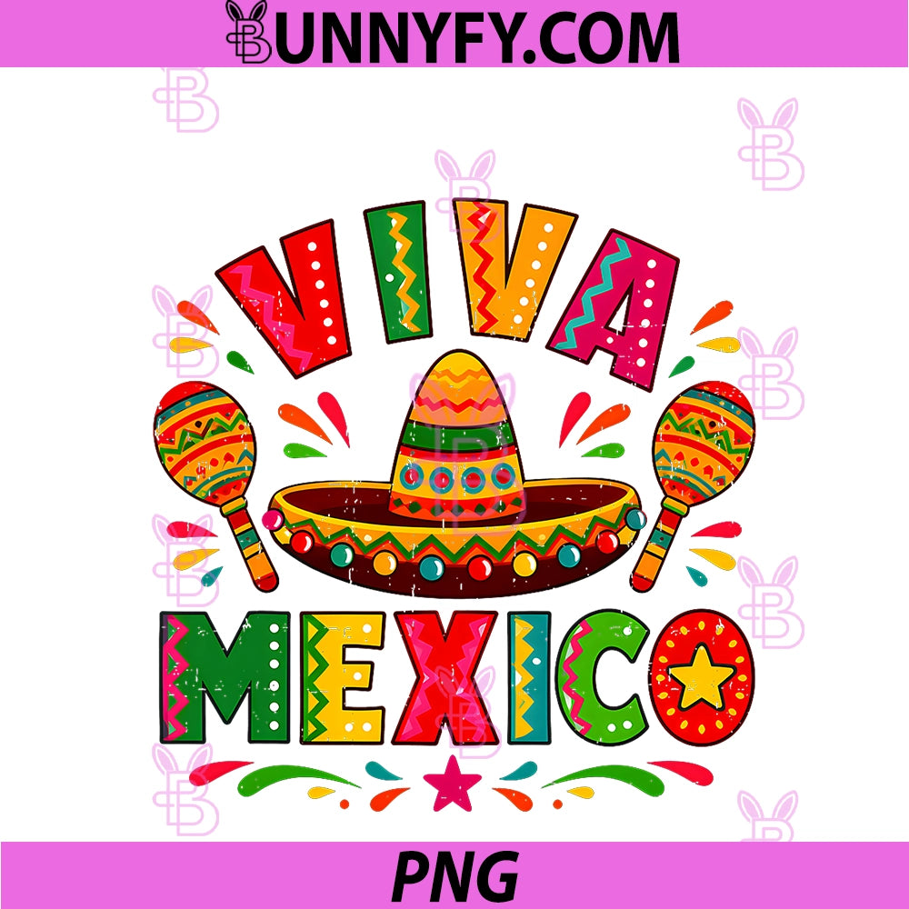 Viva Mexico Mexican PNG, Sombrero Maracas PNG