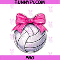 Volleyball Coquette Bow Cute PNG, Volleyball Girl Mom PNG