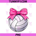 Volleyball Coquette Bow Cute PNG, Volleyball Girl Mom PNG