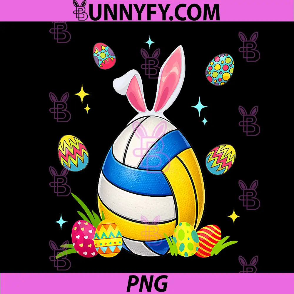 Volleyball Easter Colorful PNG, Chocolate Eggs Player PNG