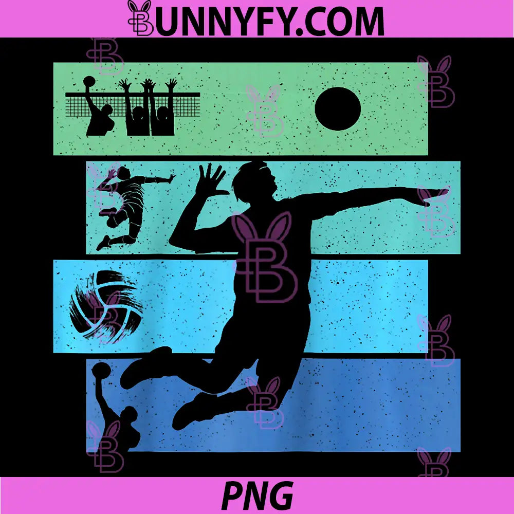 Volleyball Player Coach Fan PNG, Volley-Ball Child Man PNG, Retro Raglan Baseball PNG