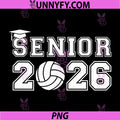 Volleyball Senior 2026 PNG, Graduation Class of 2026 Graduate PNG