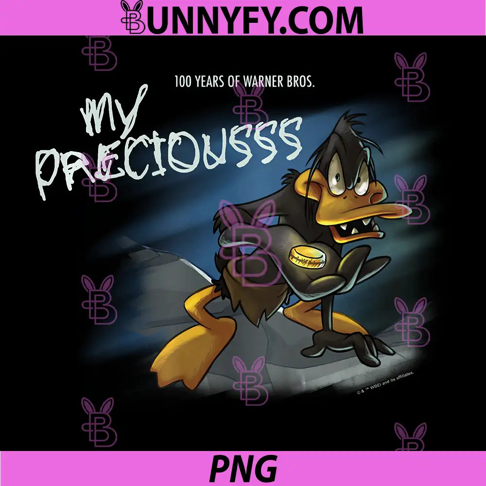 WB 100 Looney Tunes PNG, Daffy Duck My Precious LOTR Collection PNG