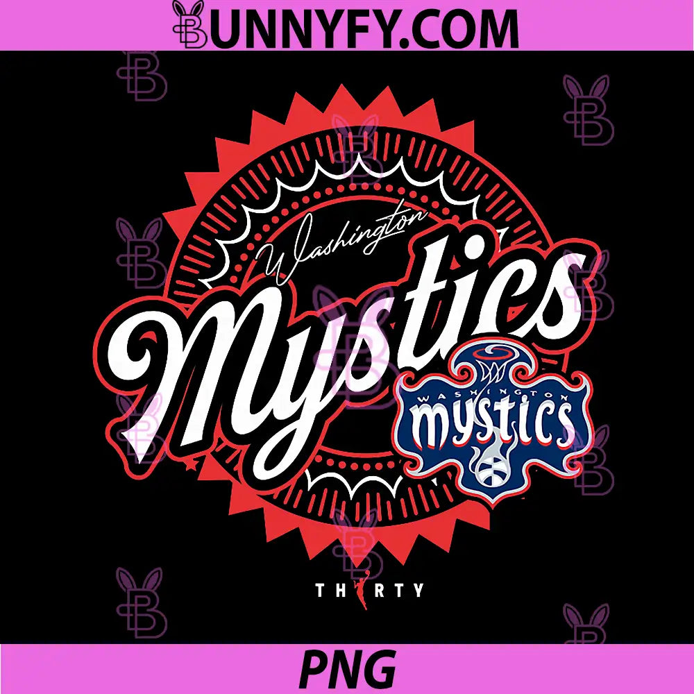WNBA 30th Anniversary PNG, Double Stack Washington Mystics PNG