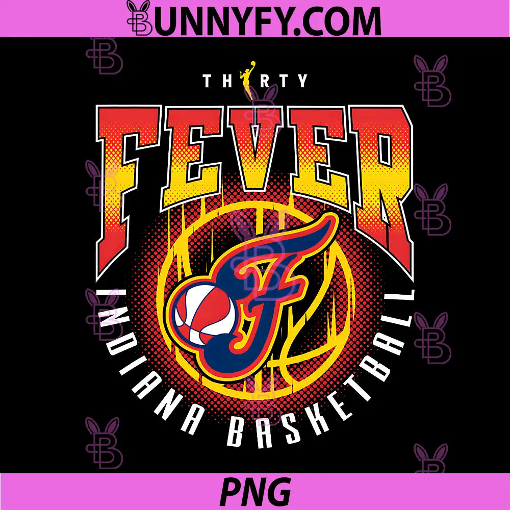 WNBA 30th Anniversary PNG, Triple Stack Indiana Fever PNG