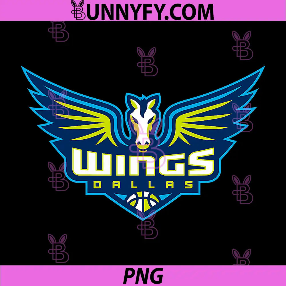 Wings Dallas Logo PNG, WNBA Basketball Team Wings PNG