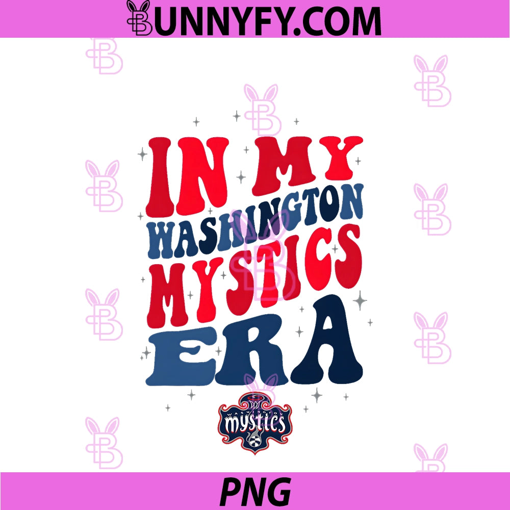 WNBA In My Washington Mystics Era Retro PNG, Wave Logo PNG