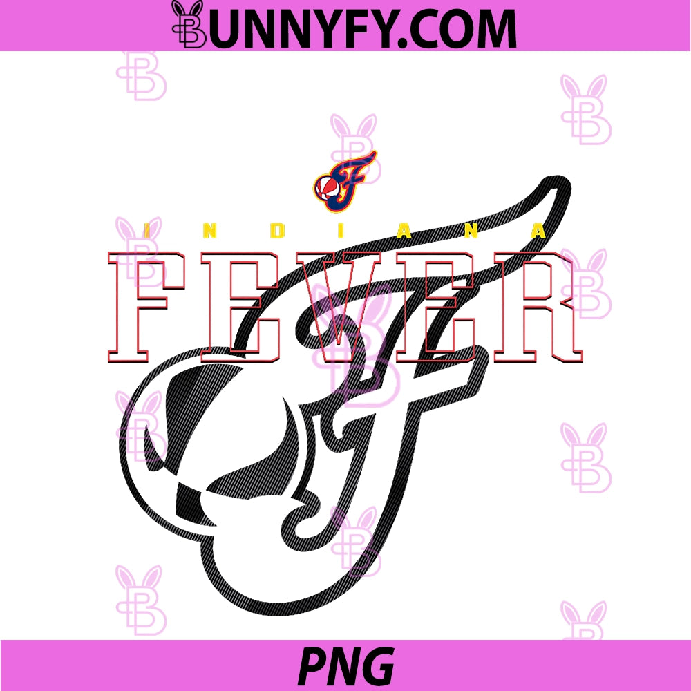 WNBA Official Indiana PNG, Fever Black In Black PNG