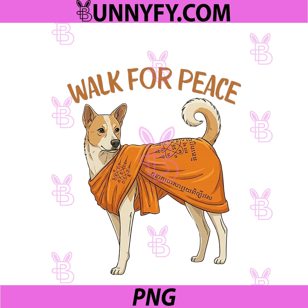 Walk For Peace Monks PNG, With Aloka Dog Basenji Dog Breed PNG