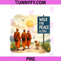 Walk For Peace Monks PNG, With Aloka Dog PNG