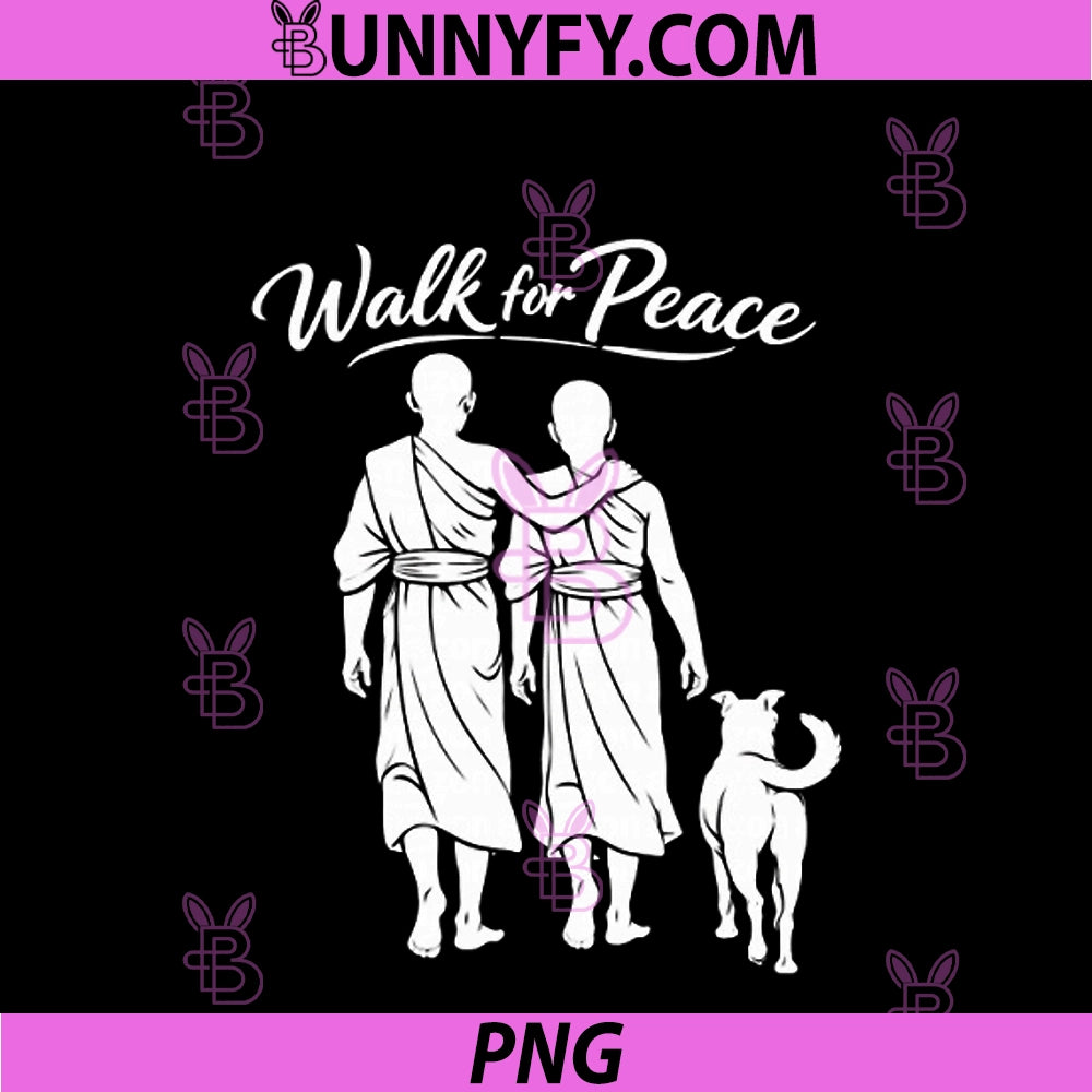 Walk For Peace PNG, Buddhist Monks Compassion PNG