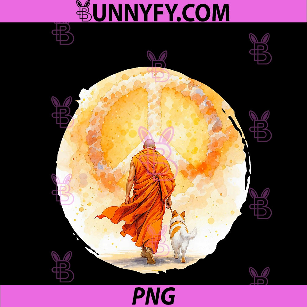 Walk For Peace Walking Monks Aloka Dog PNG, Buddhists PNG
