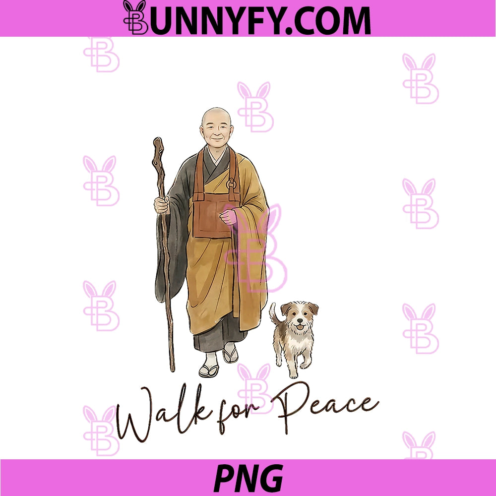 Walk For Peace Buddhist PNG, Monks Inspirational Journey PNG