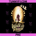 Walk for Peace PNG, Spiritual Monk with Dog and Doves PNG