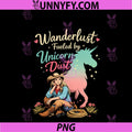 Wanderlust Fueled By Unicorn Dust PNG, Cowgirl Art PNG