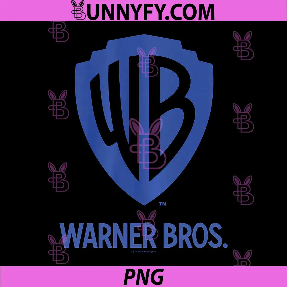 Warner Brothers PNG, WB Blue Logo PNG