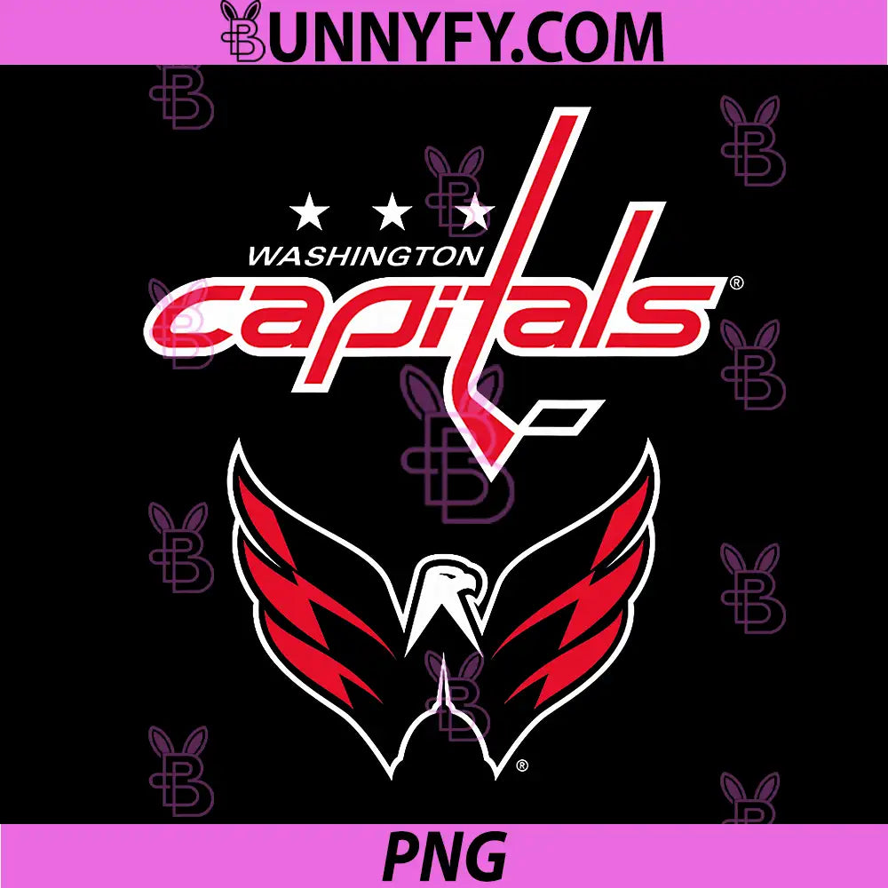 Washington Capitals PNG, Power Play Navy Officially Licensed PNG