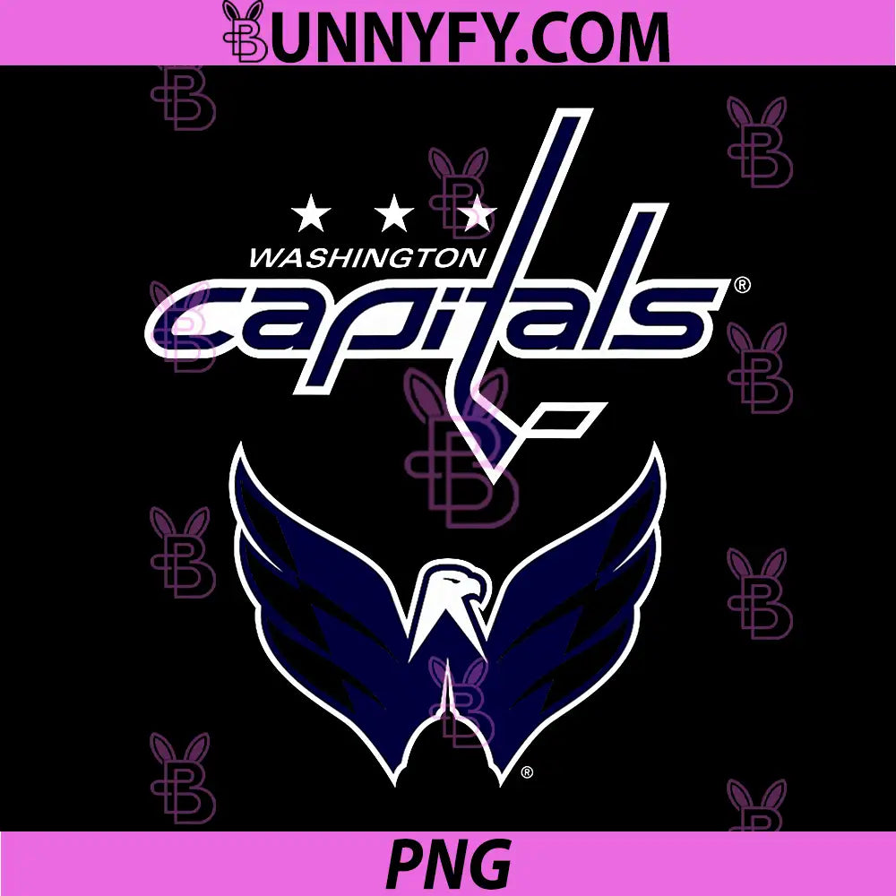 Washington Capitals PNG, Power Play Red Officially Licensed PNG
