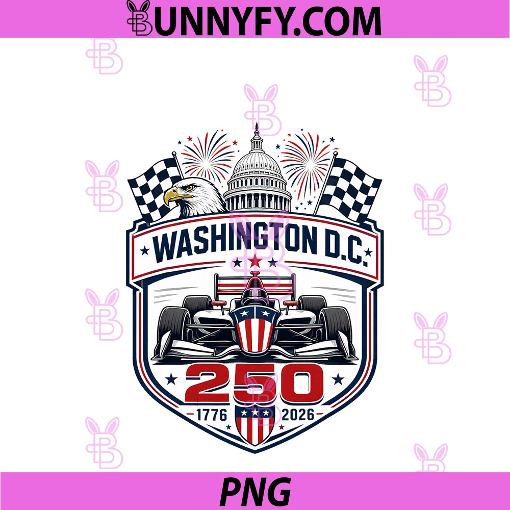 Washington DC 250 PNG, Mile Street Circuit Racing 1776 2026 PNG