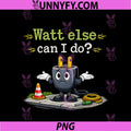 Watt Else Can I Do PNG, Electrician Pun Cartoon Plug PNG