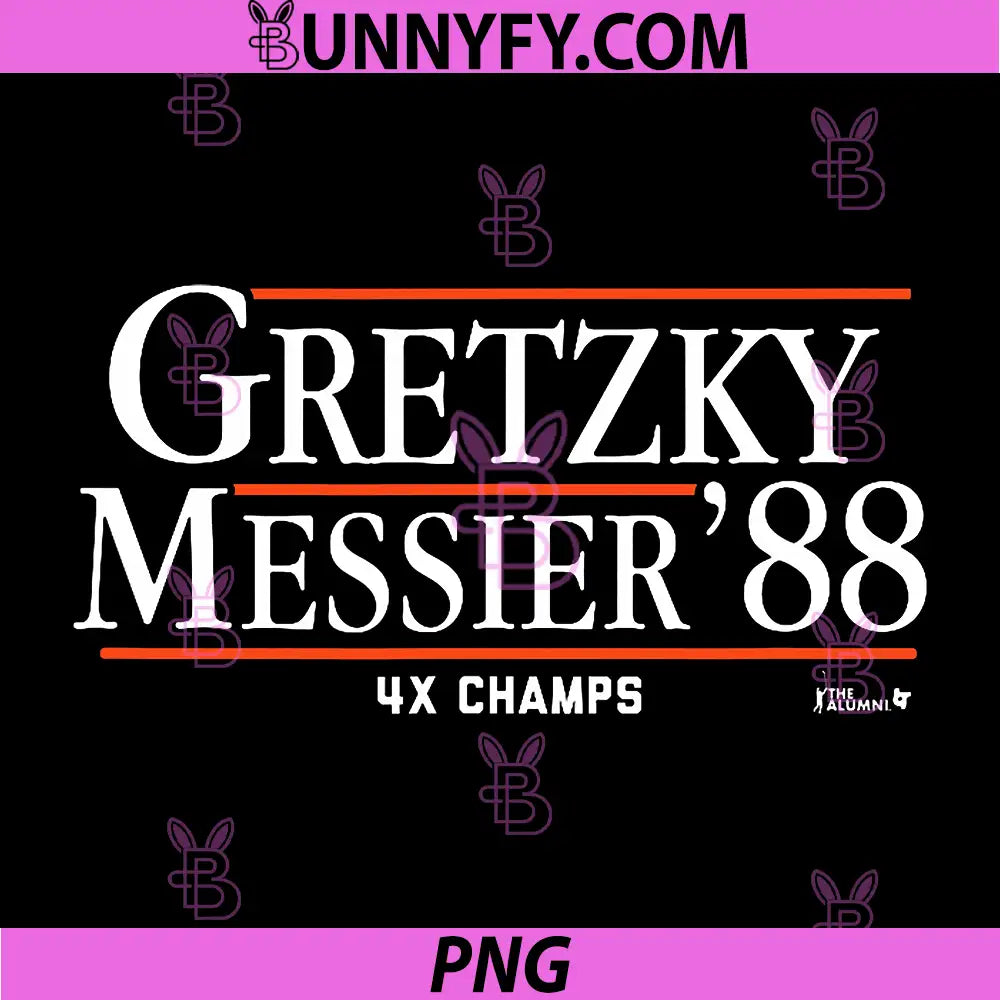 Wayne Gretzky & Mark Messier '88 PNG, Edmonton Hockey PNG