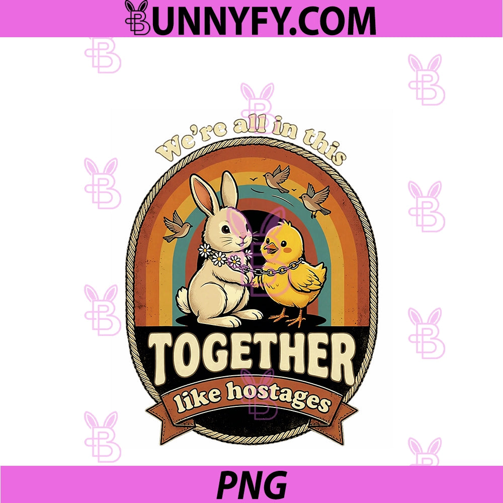 We’re All In This PNG, Together Like Hostages Funny PNG