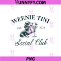 Weenie Tini Social Club PNG, Dachshund Weiner Dog PNG