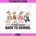 Welcome Back To School PNG, Goose Teachers Students First Day PNG