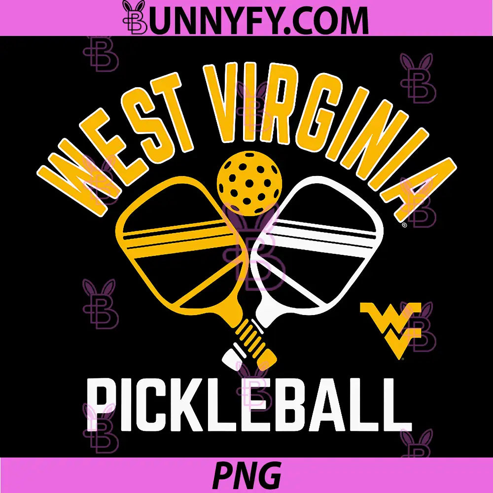 West Virginia Pickleball PNG, Mountaineers Pickleball Navy PNG