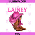 Western Cowgirl Lainey PNG, First Name Personalized PNG