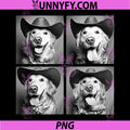 Western Golden Retriever PNG, Funny Cowboy Dog PNG