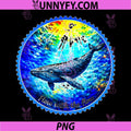 Whale Ocean Art PNG, Flow with The Flow Sea Life PNG 
