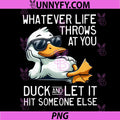 Whatever Throws at You PNG, Duck and Let It Hit Someone Else PNG