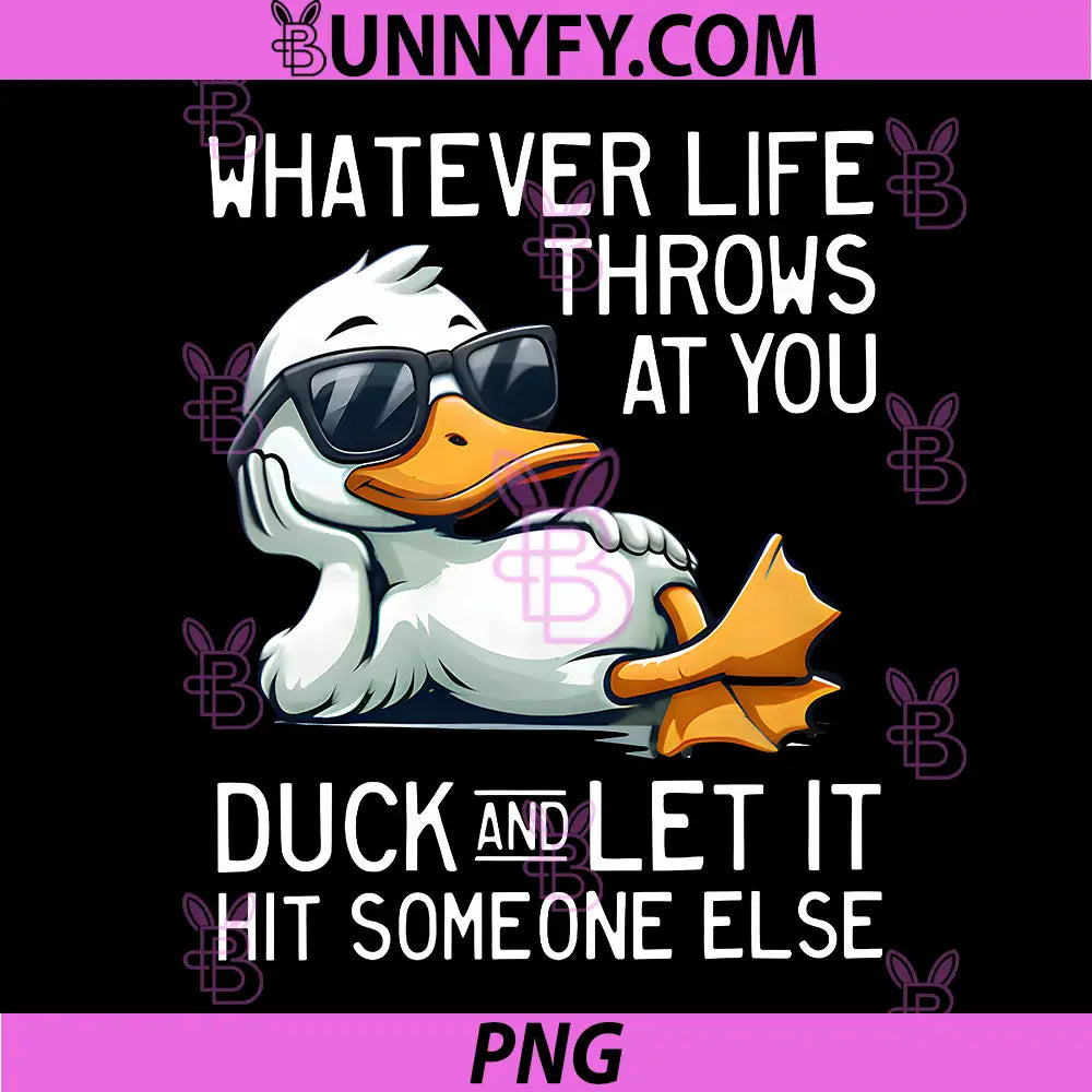 Whatever Throws at You PNG, Duck and Let It Hit Someone Else PNG